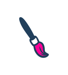 An illustration of a paint brush