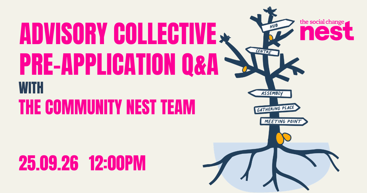 Advisory Collective Pre-Application Q&A with the Community Nest Team. 25.09.26. 12:00PM (noon)